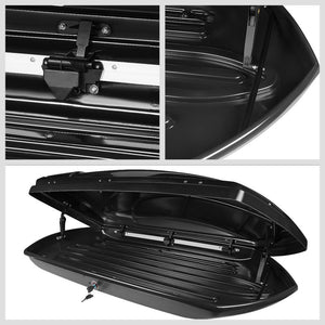 Black Aluminum/ABS Plastic OE Roof Box For 16-19 Ford Explorer 2.3L/3.5L DOHC