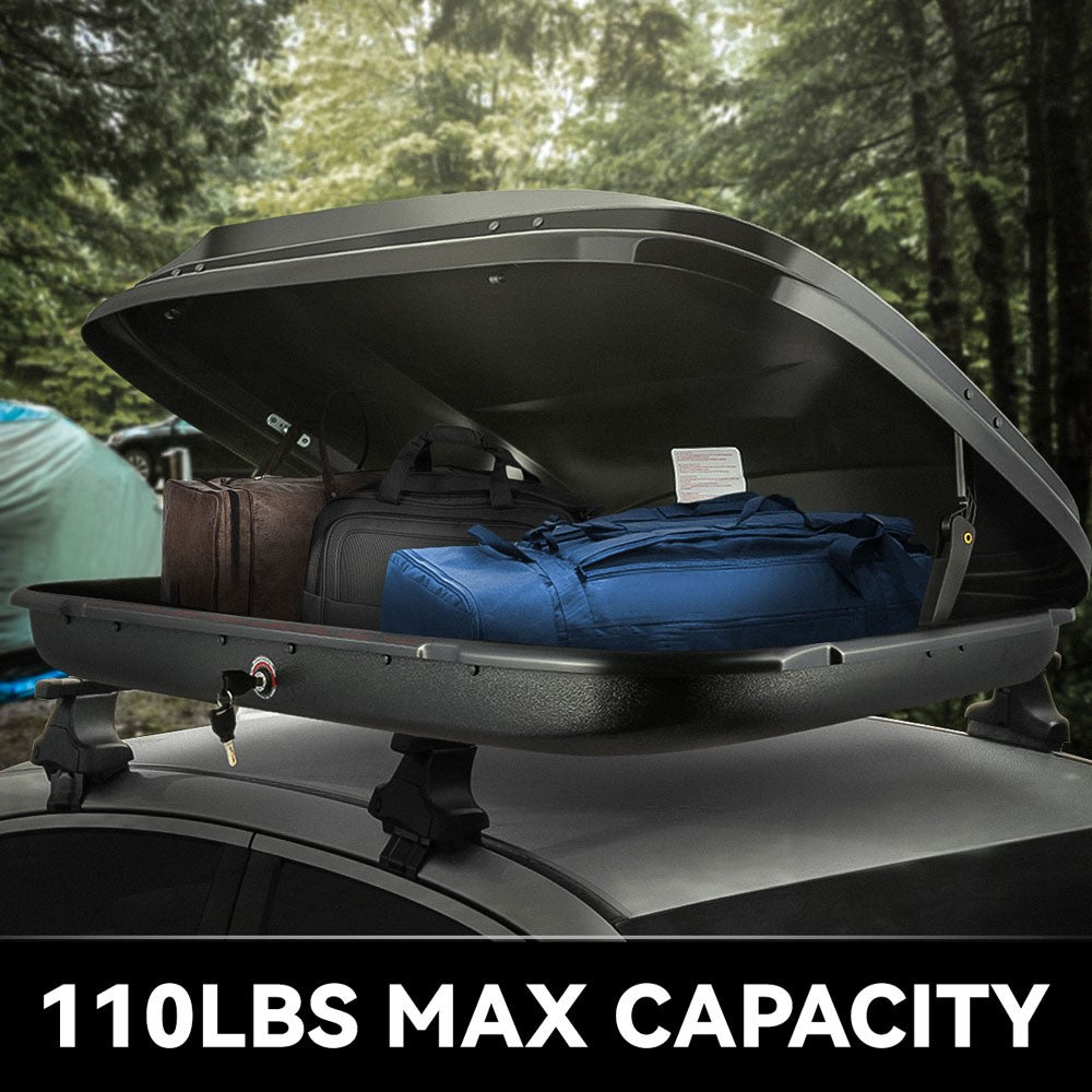 BFC-RFBX-8166-GBK 11cu Ft Black Roof Top Cargo Box Carrier Storage BFC-RFBX-8166-GBK