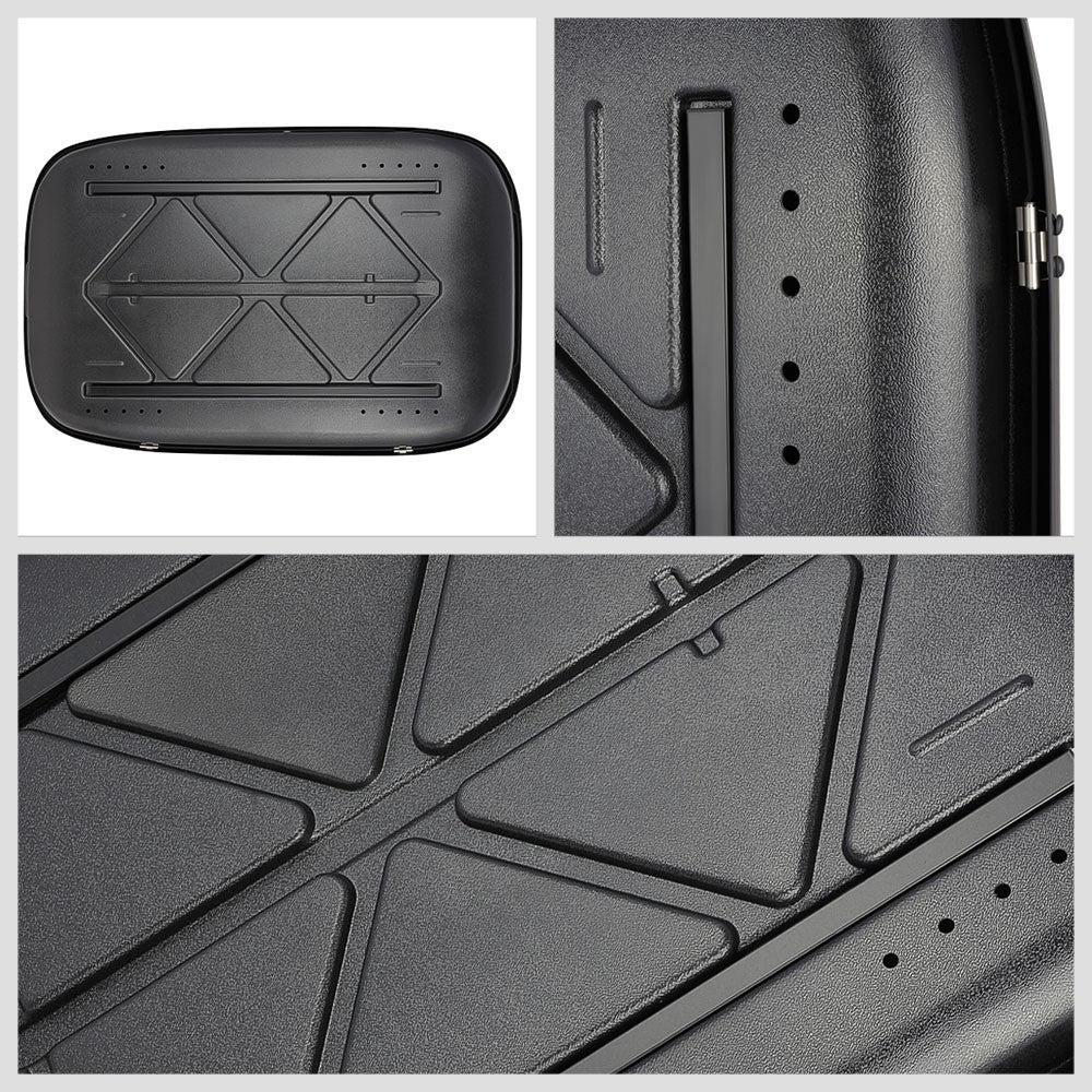 BFC-RFBX-8166-GBK 11cu Ft Black Roof Top Cargo Box Carrier Storage BFC-RFBX-8166-GBK