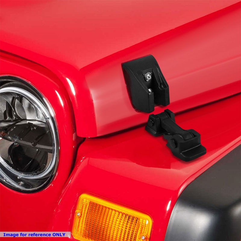 Matte Black Hold Down Buckle Hood Latch Lock Assembly For 07-17 Jeep Wrangler JK-Hood/Bonnet-BuildFastCar-BFC-HDLCH-JEPWRN07