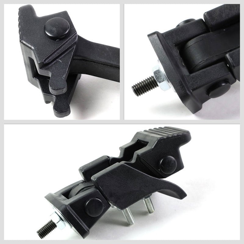 Matte Black Hold Down Buckle Hood Latch Lock Assembly For 07-17 Jeep Wrangler JK-Hood/Bonnet-BuildFastCar-BFC-HDLCH-JEPWRN07