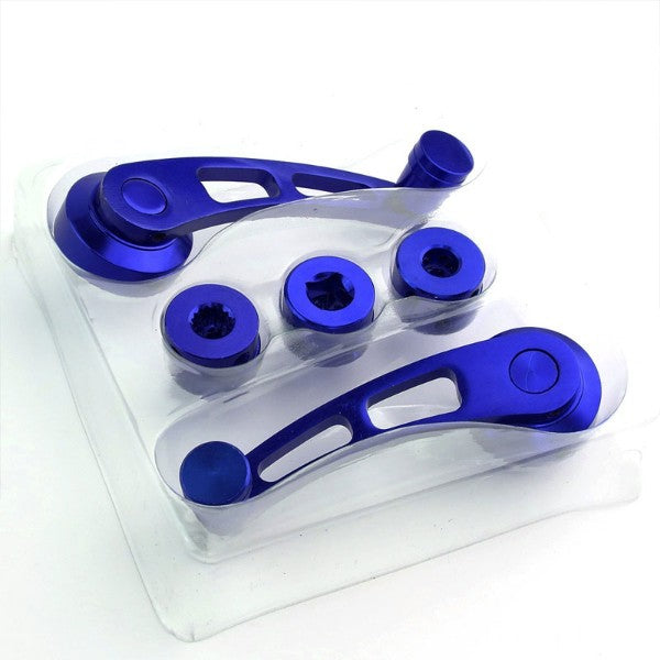 Blue Universal 4.7" Long Aluminum Manual Car Door Window Crank Handle Lever Kit-Interior-BuildFastCar