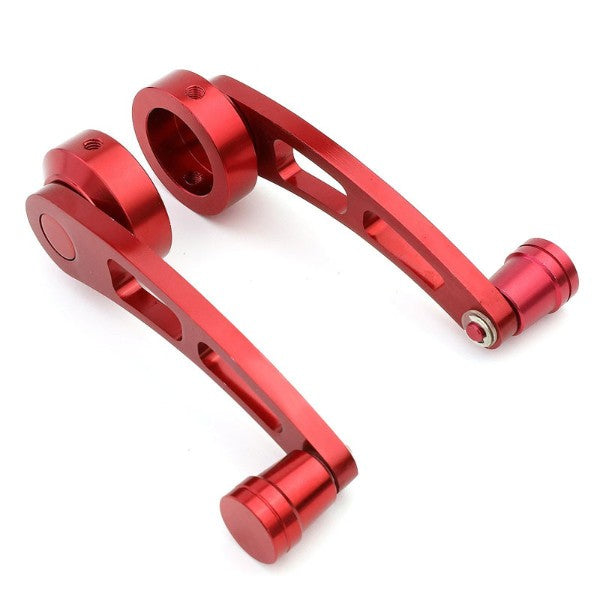 Red Universal 4.7" Long Aluminum Manual Car Door Window Crank Handle Lever Kit-Interior-BuildFastCar