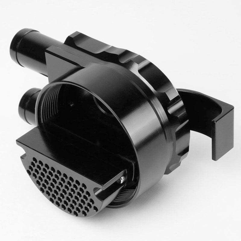 Universal Aluminum Sealed Baffled Blue 240ML 2 Port Oil Catch Tank Can Reservoir-Performance-BuildFastCar