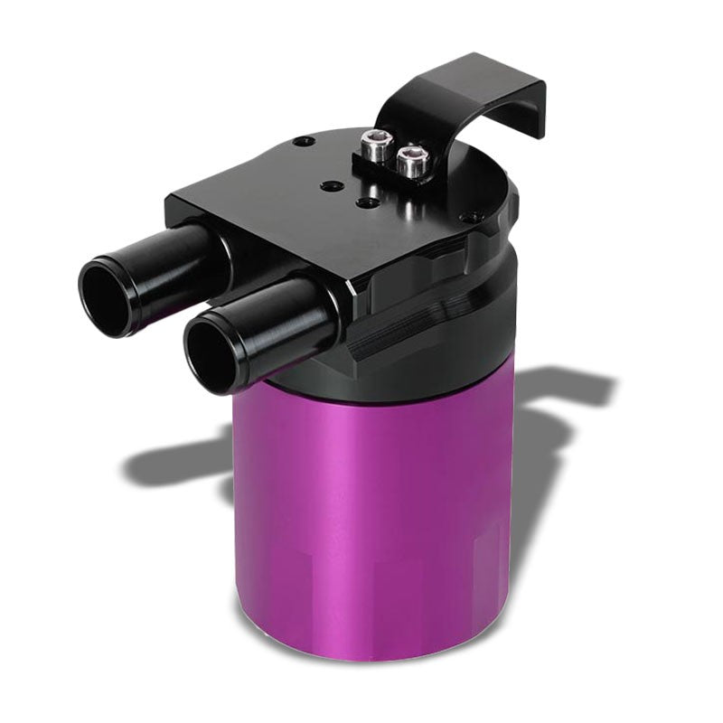 Universal Race Sealed Baffled Purple 240ML 2 Port Oil Catch Tank Can Reservoir-Performance-BuildFastCar
