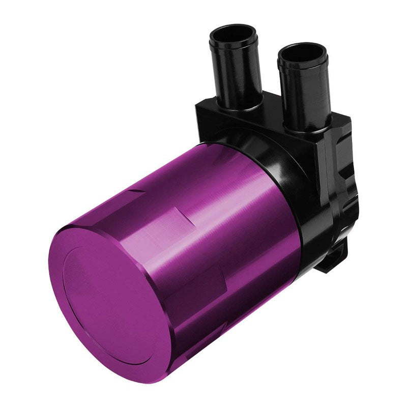 Universal Race Sealed Baffled Purple 240ML 2 Port Oil Catch Tank Can Reservoir-Performance-BuildFastCar