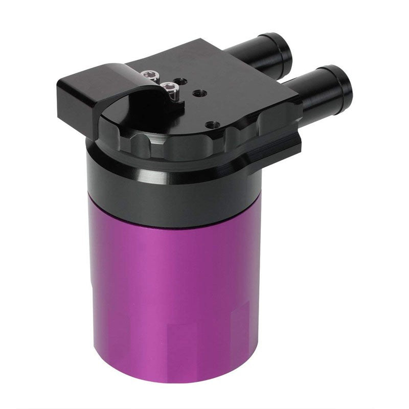 Universal Race Sealed Baffled Purple 240ML 2 Port Oil Catch Tank Can Reservoir-Performance-BuildFastCar
