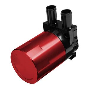 Universal Aluminum Sealed Baffled Red 240ML 2 Port Oil Catch Tank Can Reservoir-Performance-BuildFastCar