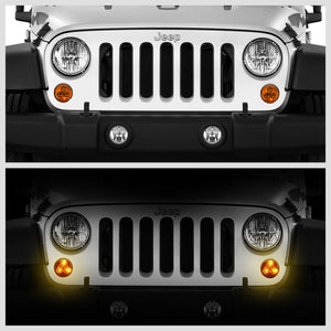 07-18 Jeep Wrangler Amber Lens LED Turn Signal Bumper Light