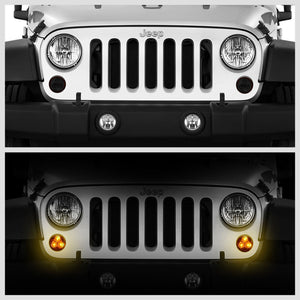 07-18 Jeep Wrangler Smoke Lens LED Turn Signal Bumper Light