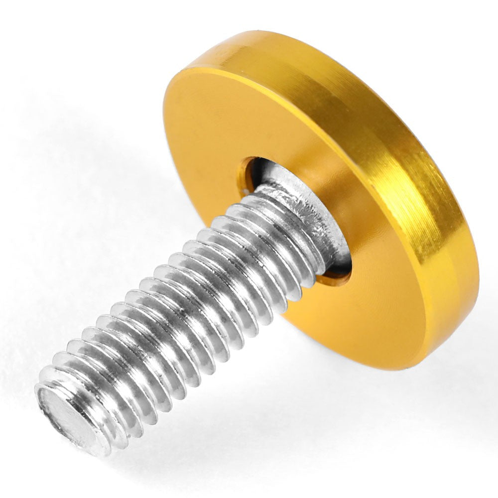 20PCs BFC Gold Round JDM Pattern Fender Washer M6x1.0