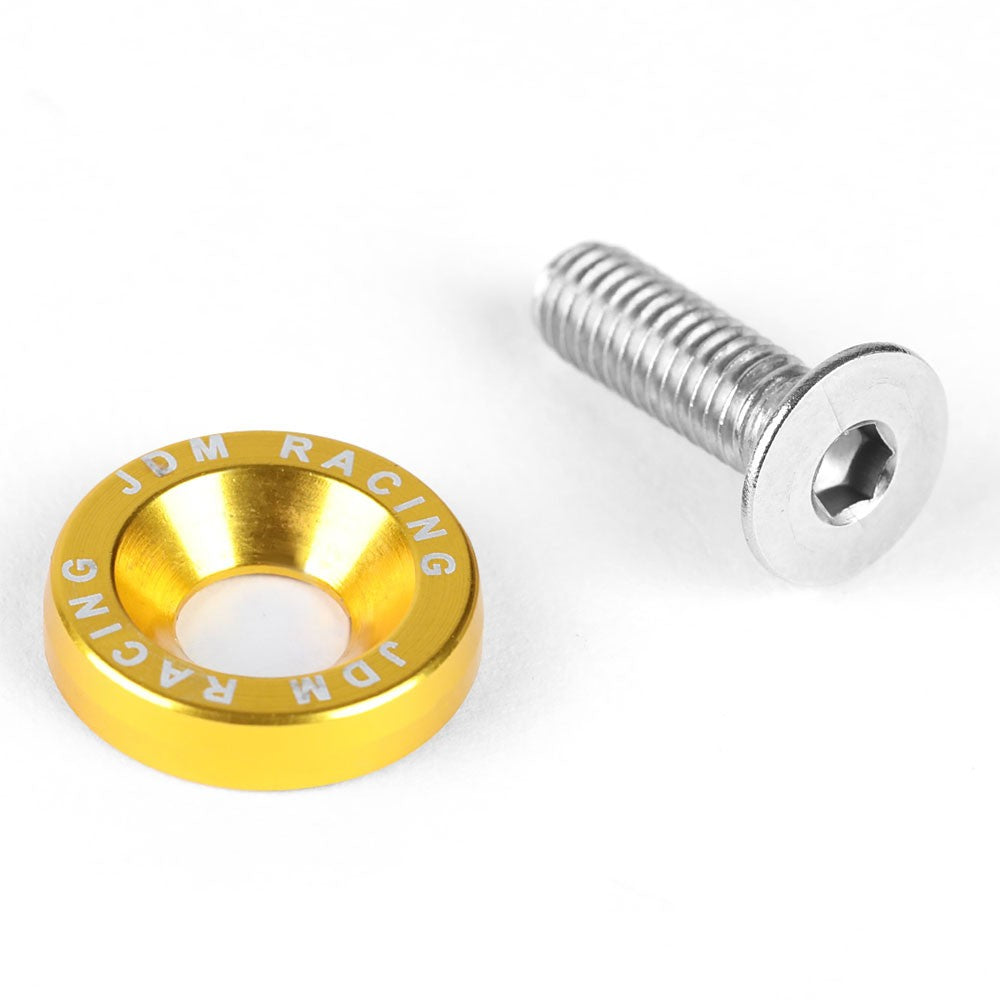 20PCs BFC Gold Round JDM Pattern Fender Washer M6x1.0