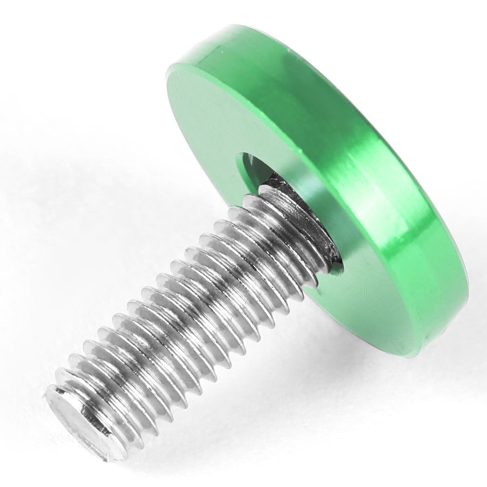 20PCs BFC Green Round JDM Pattern Fender Washer M6x1.0