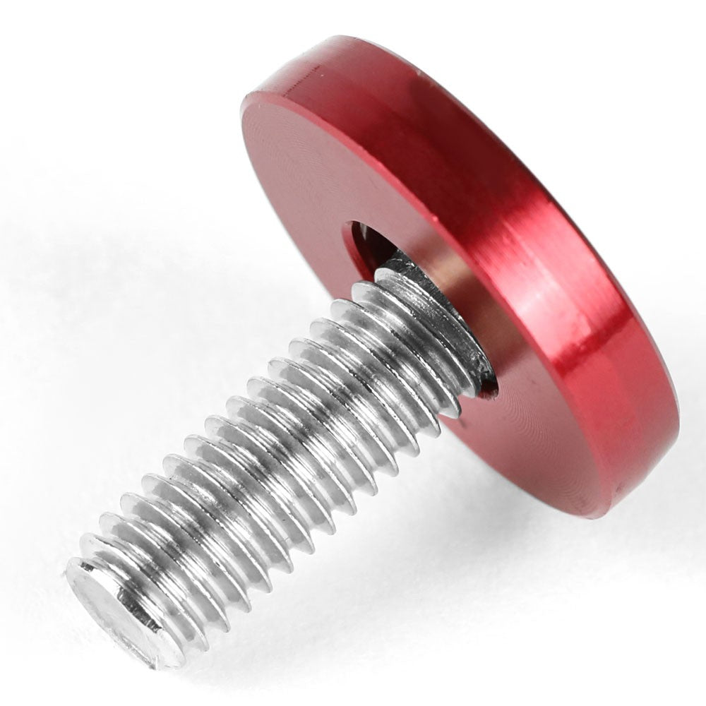 20PCs BFC Red Round JDM Pattern Fender Washer M6x1.0