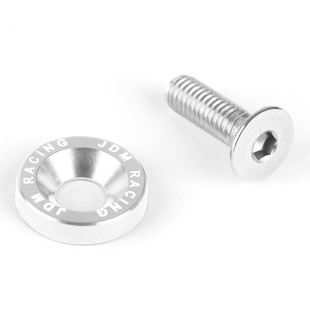 20PCs BFC Silver Round JDM Pattern Fender Washer M6x1.0