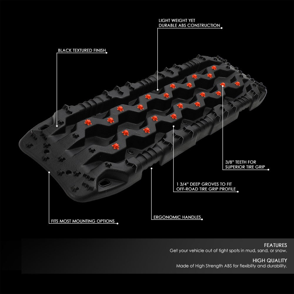 1Pir Universal Traction Boards Offroad Snow Mud Sand Recovery Rescue Anti Skid