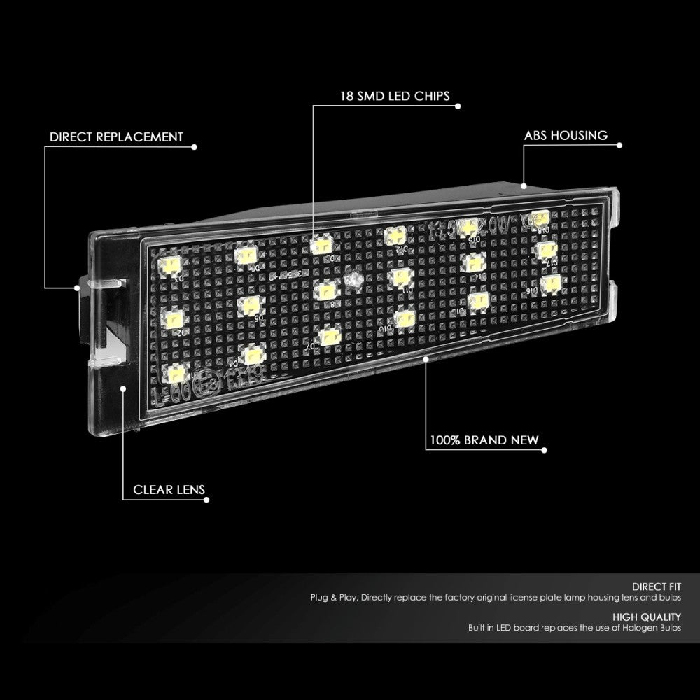 Nuvision LED License Plate Light Assembly 08-10 Cadillac CTS Sedan BFC-LPLIG-TYL-9064