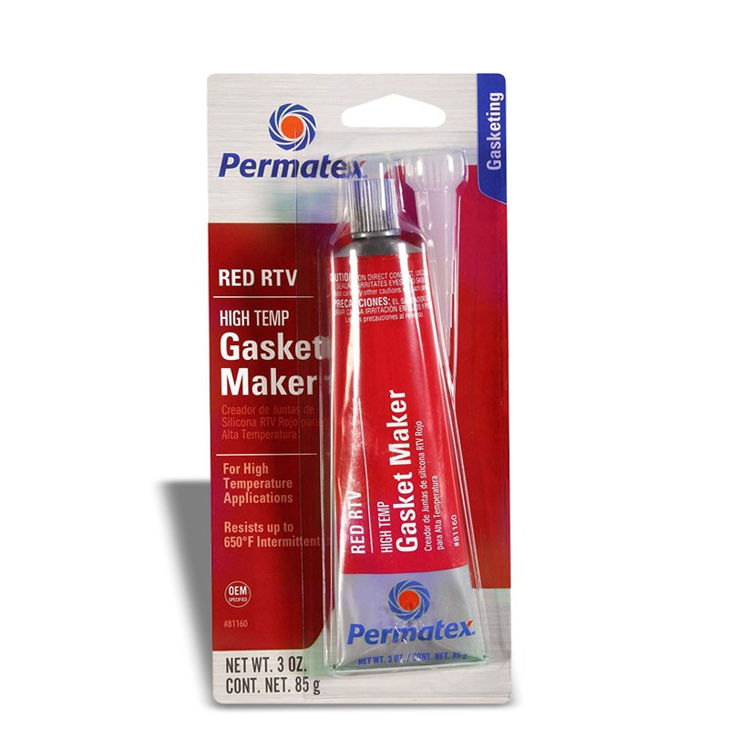 Permatex 81160 High-Temp Red RTV Silicone Gasket Maker For Valve covers oil pans-Miscellaneous-BuildFastCar