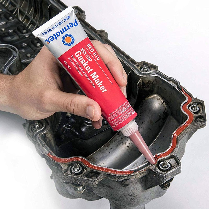 Permatex 81160 High-Temp Red RTV Silicone Gasket Maker For Valve covers ...