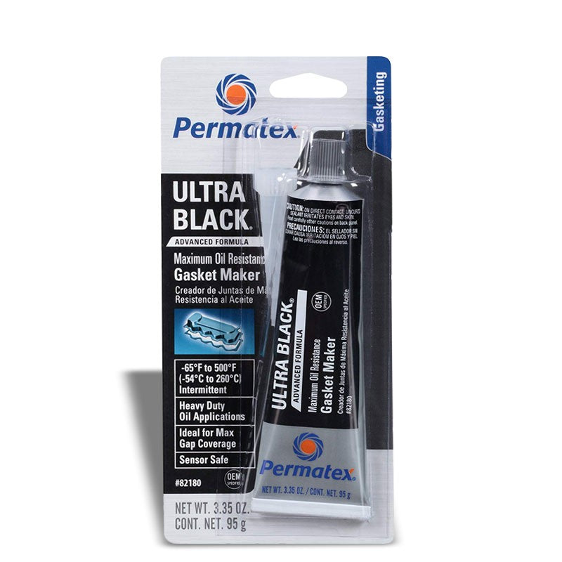 Permatex 82180 Black Oil Resistance RTV Silicone Gasket Maker Manifold Header-Miscellaneous-BuildFastCar