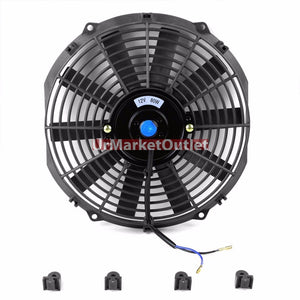 Dual Core Aluminum Radiator Kit+12" Fan/Stay Bracket for 99-60 Honda Civic MT-Performance-BuildFastCar
