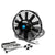 Universal 9" Black Slim Reversible Electric Radiator Motor Cooling Fan+Mounting-Performance-BuildFastCar