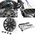 Universal 9" Black Slim Reversible Electric Radiator Motor Cooling Fan+Mounting-Performance-BuildFastCar