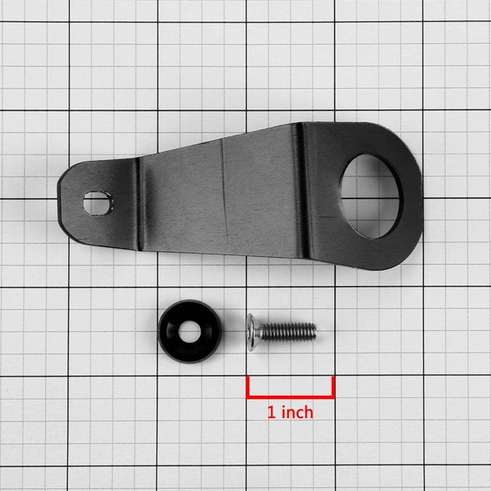 Black Aluminum Radiator Stay Mount Bracket+Fender Washer For Honda 92-97 Civic-Cooling Systems-BuildFastCar