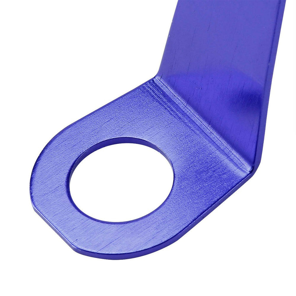 Blue Aluminum Radiator Stay Mount Bracket+Fender Washer For Honda 92-97 Civic-Cooling Systems-BuildFastCar