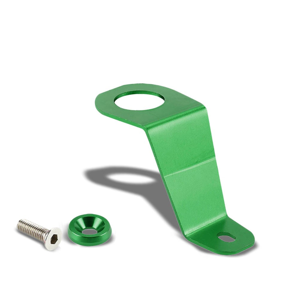 Green Aluminum Radiator Stay Mount Bracket+Fender Washer For Honda 92-97 Civic-Cooling Systems-BuildFastCar