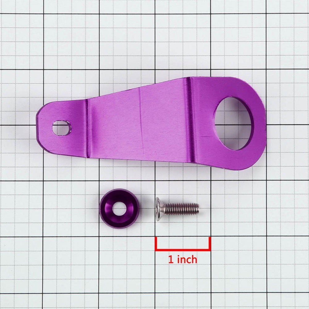 Puple Aluminum Radiator Stay Mount Bracket+Fender Washer For Honda 92-97 Civic-Cooling Systems-BuildFastCar