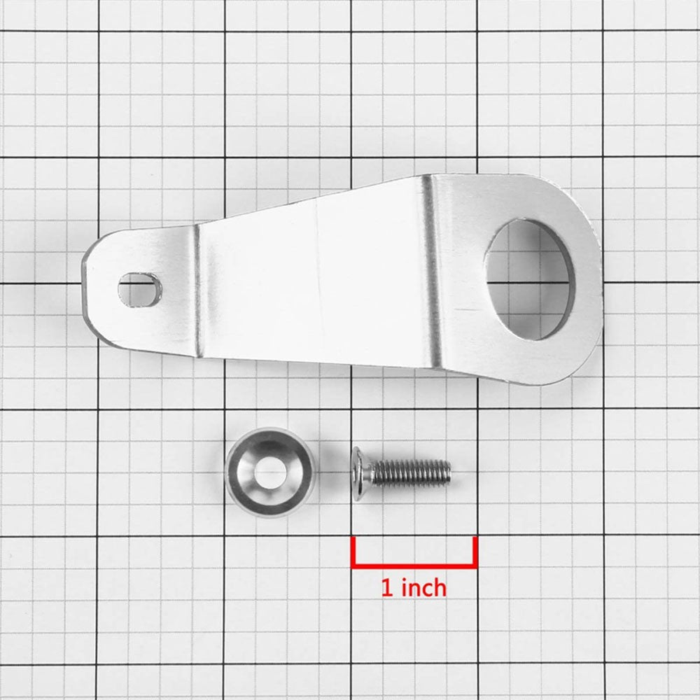 Silver Aluminum Radiator Stay Mount Bracket+Fender Washer For Honda 92-97 Civic-Cooling Systems-BuildFastCar