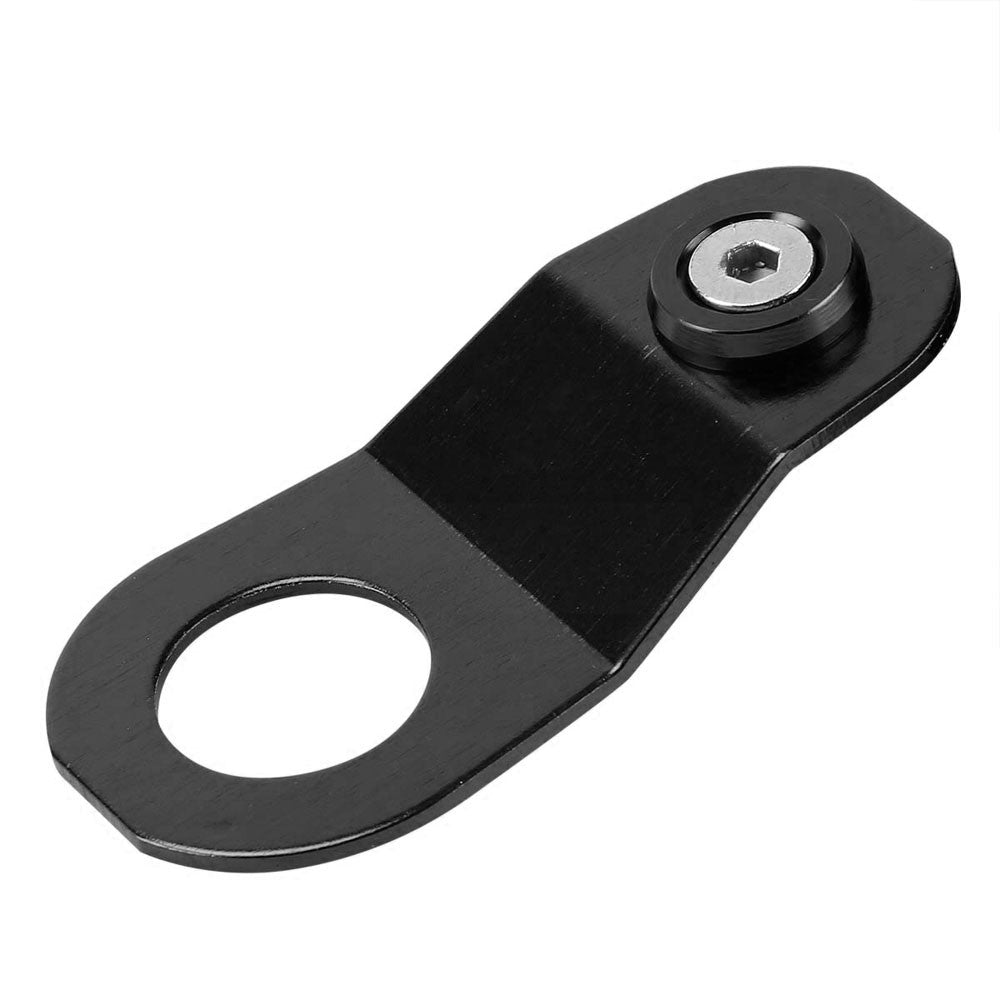 Black Aluminum Radiator Stay Mount Bracket+Fender Washer For Honda 96-00 Civic-Cooling Systems-BuildFastCar
