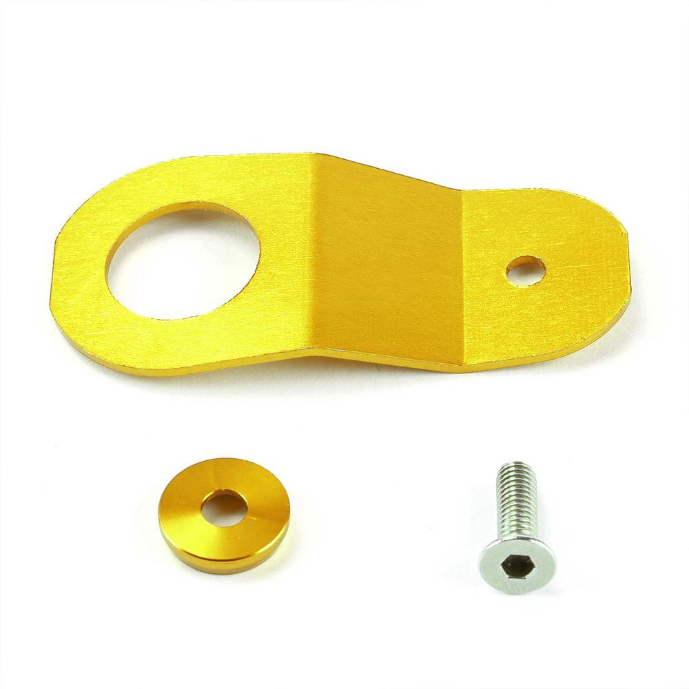 Gold Aluminum Radiator Stay Mount Bracket+Fender Washer For Honda 96-00 Civic-Cooling Systems-BuildFastCar