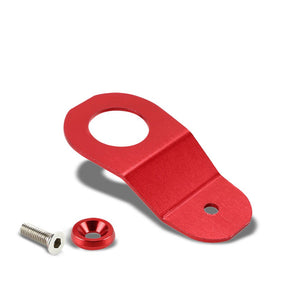 Red Aluminum Radiator Stay Mount Bracket+Fender Washer For Honda 96-00 Civic-Cooling Systems-BuildFastCar