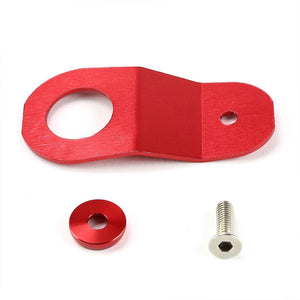 Red Aluminum Radiator Stay Mount Bracket+Fender Washer For Honda 96-00 Civic-Cooling Systems-BuildFastCar