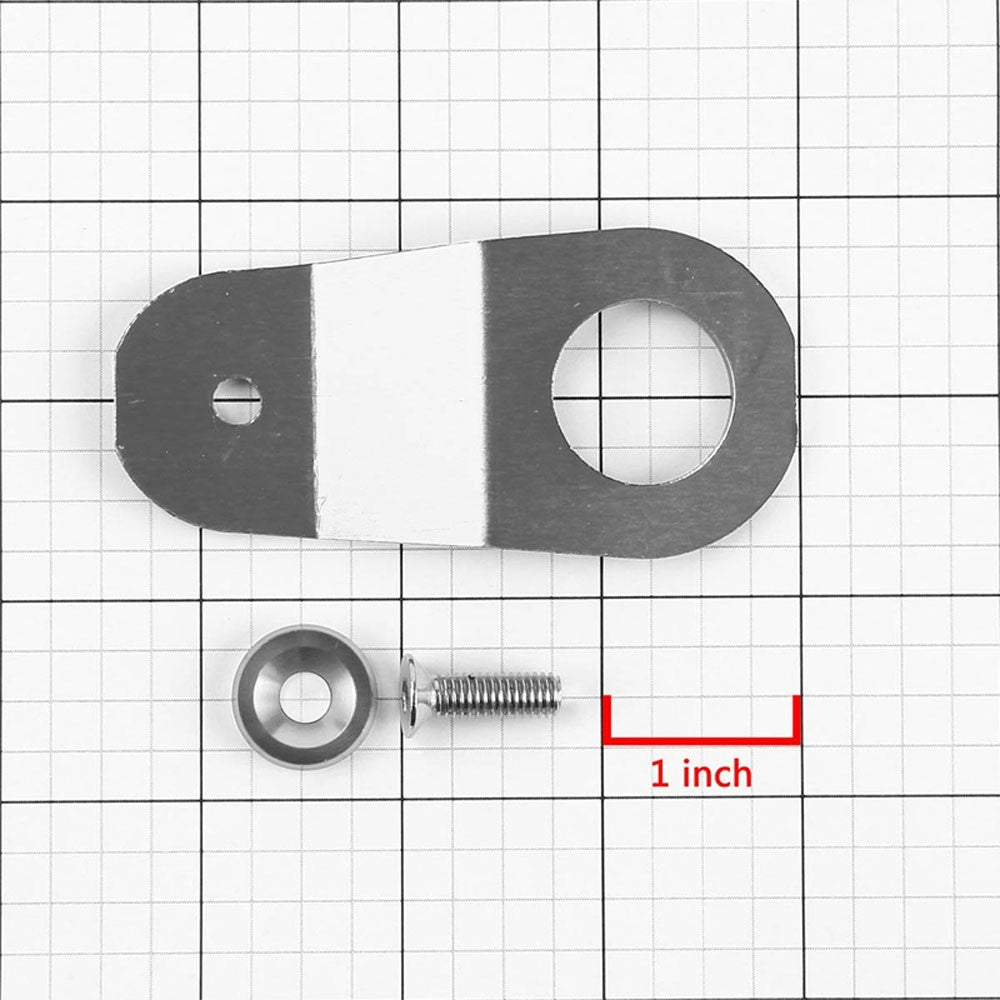 Silver Aluminum Radiator Stay Mount Bracket+Fender Washer For Honda 96-00 Civic-Cooling Systems-BuildFastCar