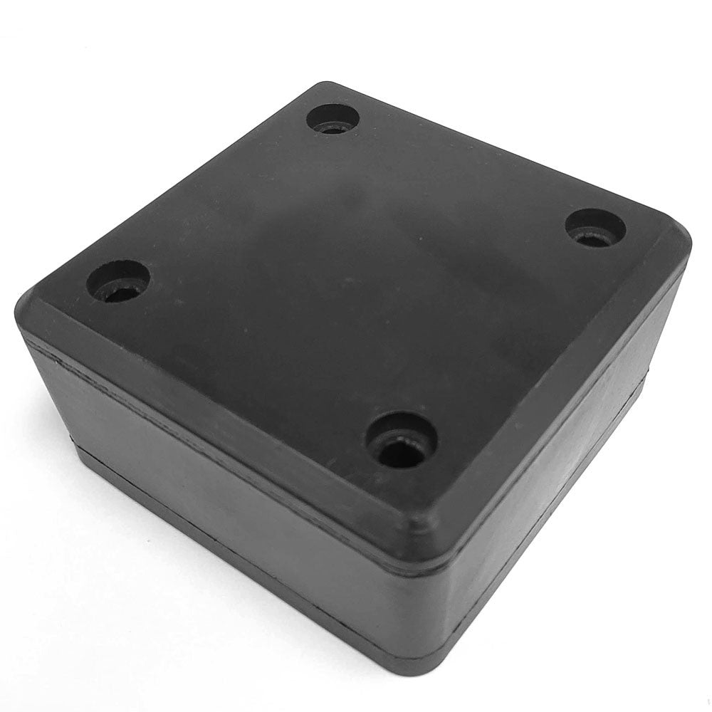 2X Square 4 Hole 6-1/4" x 6-1/4" x 3" Molded Dock Bumper BFC-TTP-DBUMP-16-X2