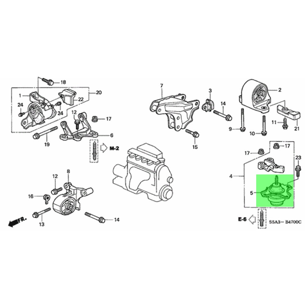 Rocar RC-EM0006A Driver Side Engine Mount RC-EM0006A