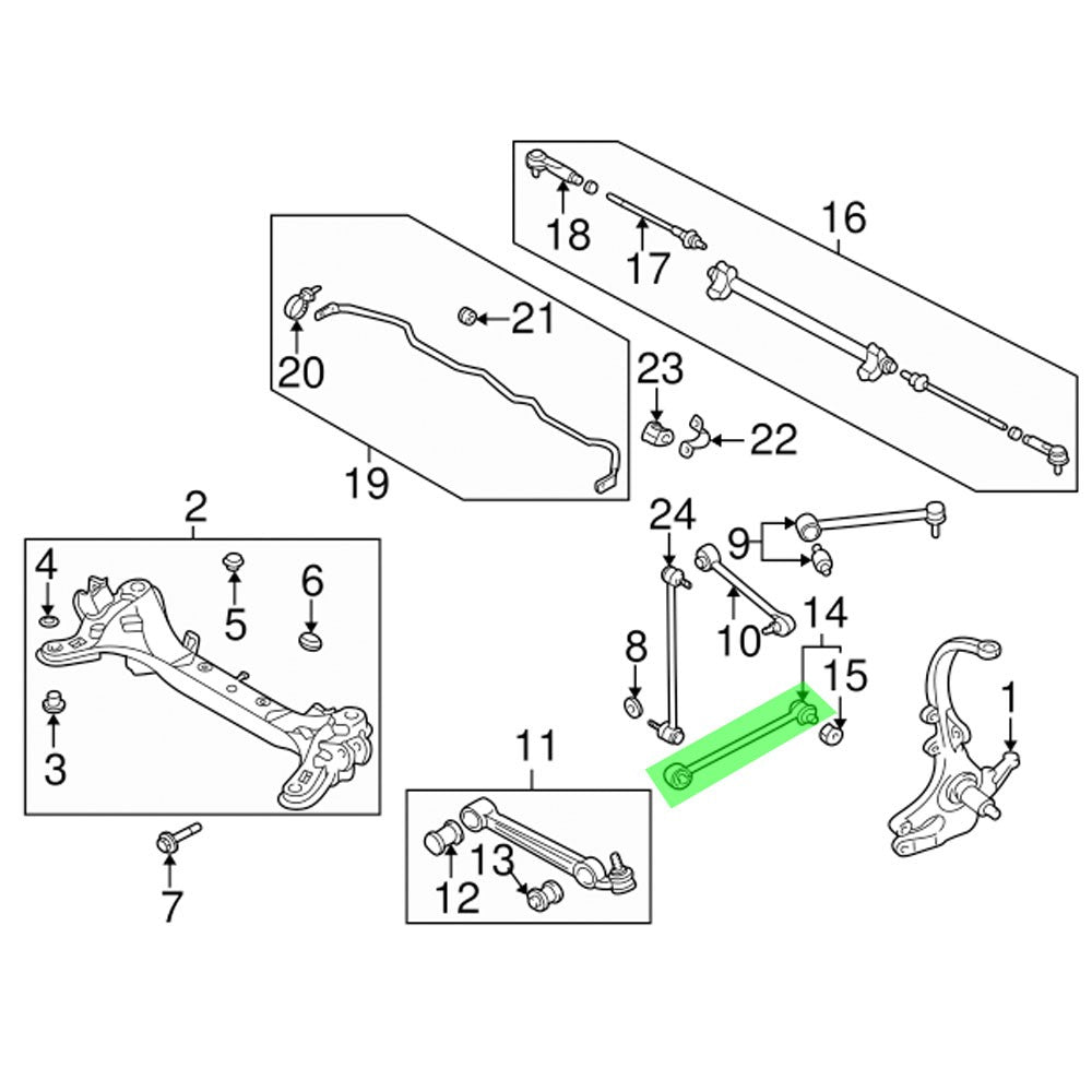 Rocar RC-666358 RC-RCA0030 RC-RCA0031 Arm Bushing / Lateral Link / Trailing RC-666358-X2+RCA0030+31