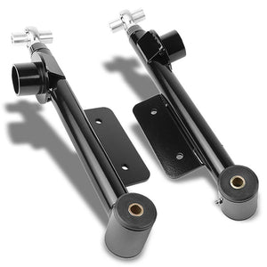 Black Adjustable Rear Lower Right+Left Tubular Control Arms For 79-98 Mustang-Suspension Arms-BuildFastCar