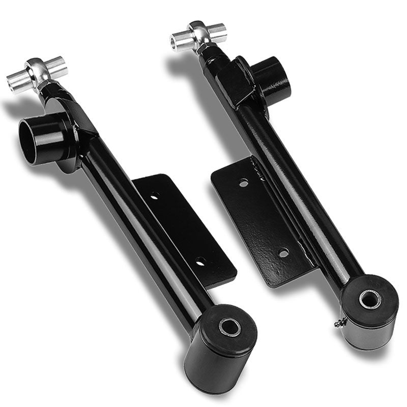 Black Adjustable Rear Lower Right+Left Tubular Control Arms For 99-04 Mustang-Suspension Arms-BuildFastCar