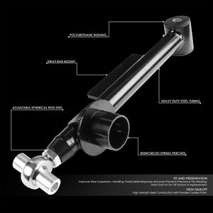 Black Adjustable Rear Lower Right+Left Tubular Control Arms For 99-04 Mustang-Suspension Arms-BuildFastCar