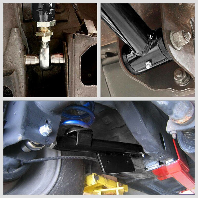 Black Adjustable Rear Lower Right+Left Tubular Control Arms For 99-04 Mustang-Suspension Arms-BuildFastCar