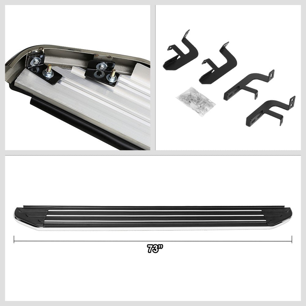 Metal Ridgeline Flat Board Running Board Nerf Bar 16-22 Lexus RX BFC-RUNB-826