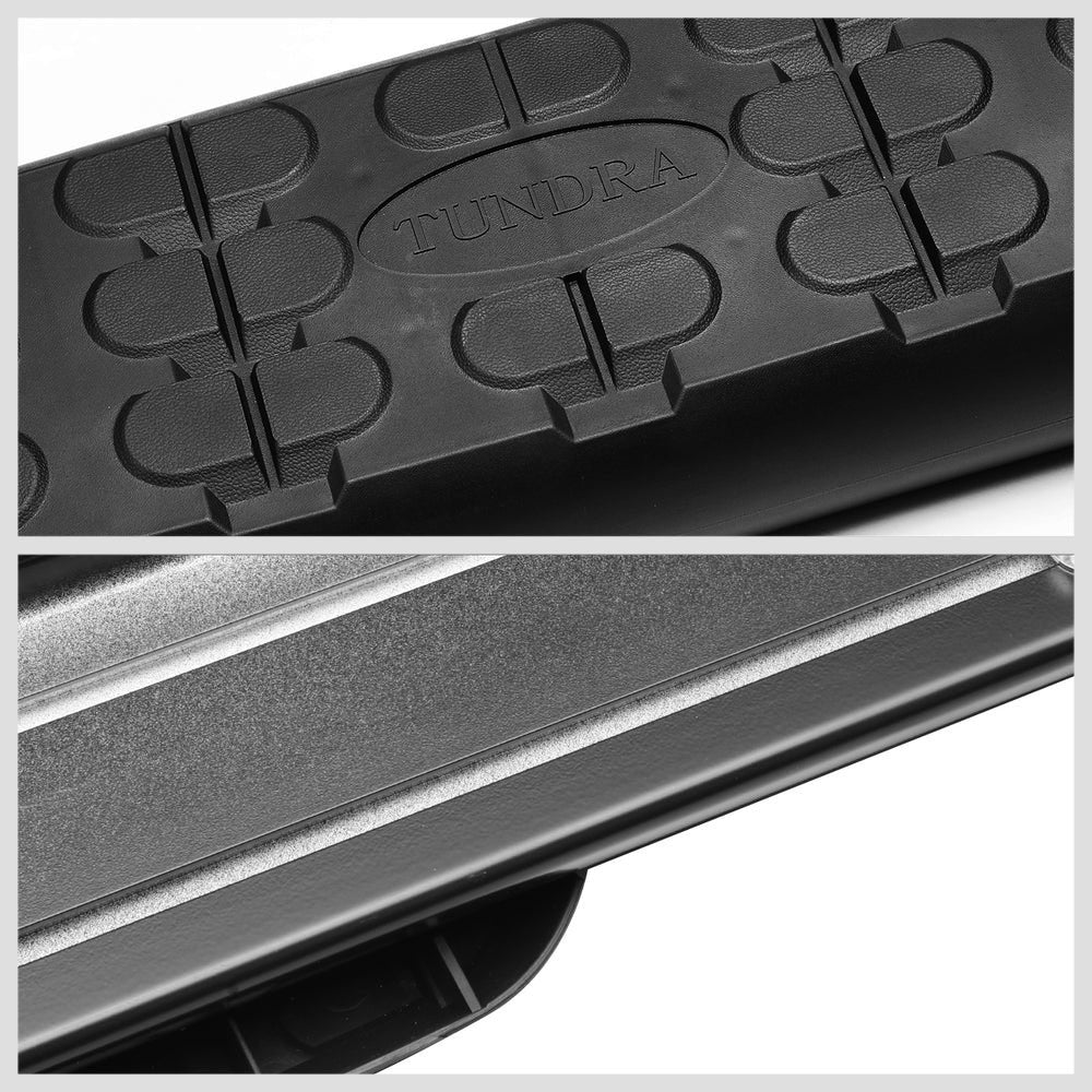 Black 5" Flat Pads Running Board Nerf Bar 07-21 Toyota Tundra XK50 Crew Cab BFC-OE-016-BK