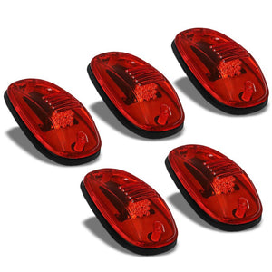 5PCs Red Lens Amber LED Cab Roof Top Marker Light Running Lamp For 02-08 Ram-Exterior-BuildFastCar
