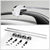 50" Aluminum Roof Rack Top Crossbar Luggage/Bag Square Bar Rail+Lock For Car/Suv