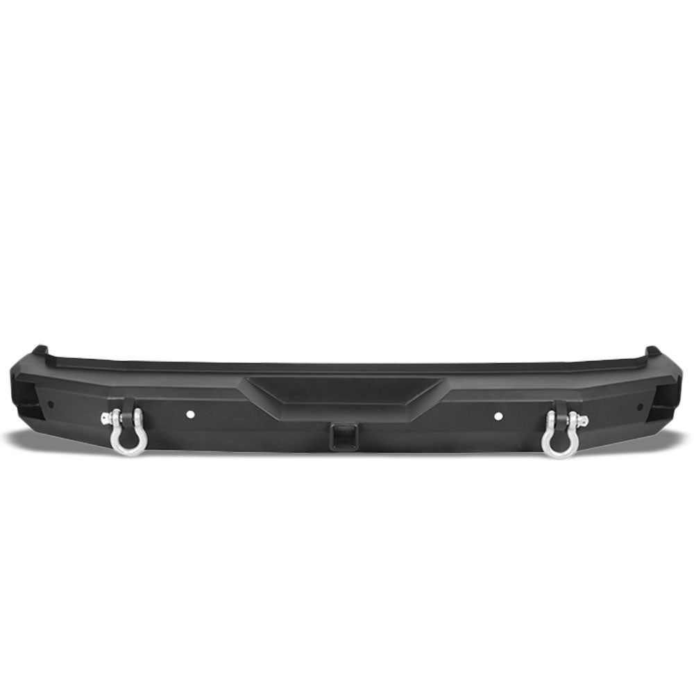 Bumper (Black, Steel, Off Road, D-Shackles) Works With 18-19 Jeep Wrangler 2.0L/3.6L DOHC