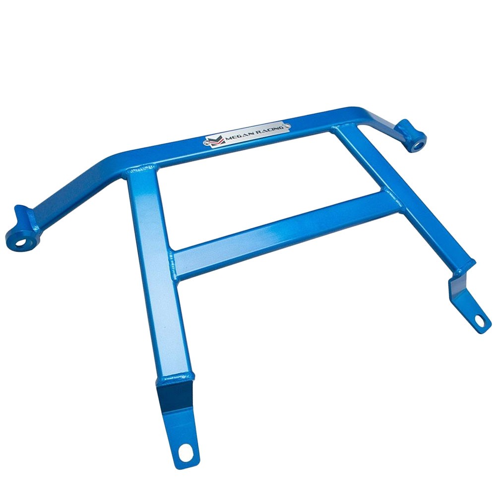Megan Racing Front Lower Blue Race Spec H Brace Bracket For 92-00 Civic 1.5 1.6